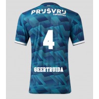 Camiseta Feyenoord Lutsharel Geertruida #4 Segunda Equipación Replica 2023-24 mangas cortas